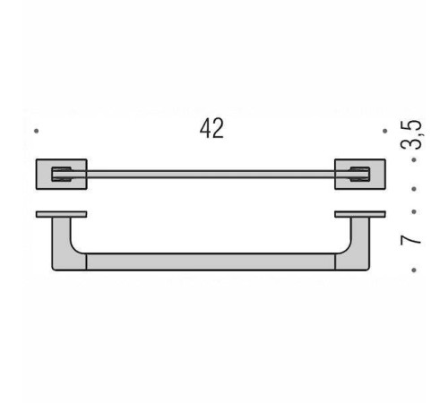 Полотенцедержатель Colombo Design Look 42 см хром B1609.CR