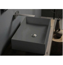 Раковина накладная Scarabeo Teorema 2.0 60x40 см без отверстия для смесителя Lava BIOKER 5101/37BK