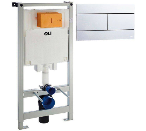 Инсталляция для унитаза OLI 80 с клавишей Slim хром 300572mSl00