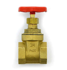 Задвижка клиновидная латунная Uni-Fitt 3/4 ВВ PN20 142G3000