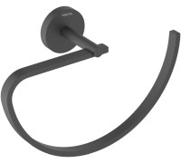 Полотенцедержатель овальный Aquanet БЕТТА матовый черный AQ4621MB