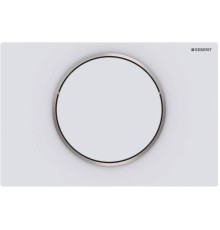 Смывная клавиша Geberit Sigma10 смыв-стоп белый матовый лак 115.758.JT.5