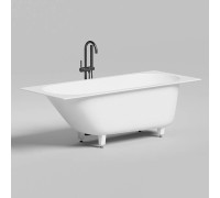 Ванна встраиваемая Salini Ornella Kit 170х70х60 см S-Stone белый матовый 102423M