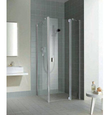 Душевой угол Kermi Raya 100x100x200 см петли справа глянцевое серебро прозрачное стекло RA TWD 10020VAK / RA 1GR 10020VAK