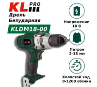 Аккумуляторная дрель-шуруповерт KLPRO KLNM18-00 18 В 40 Нм без АКБ KLNM18-00