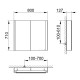 Зеркальный шкаф Keuco Somaris 80x71x12.8 см 2-дверный IP 44 14502002100