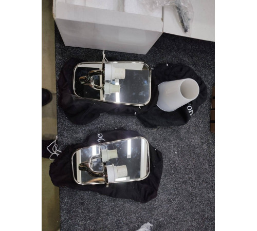 Светильник настенный Devon&Devon Twinkle 14х21 см IP20 никель блестящий DETWINKLENK