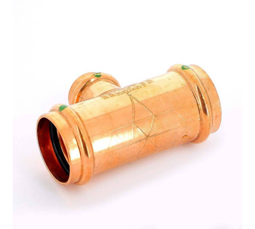 Тройник пресс медный Viega Profipress 35x22x35 мм 292034