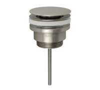 Донный клапан для раковины Splendy Click-Clack 1 1/4 универсальный никель брашированный AA3071ORMNB