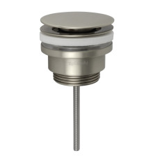 Донный клапан для раковины Splendy Click-Clack 1 1/4 универсальный никель брашированный AA3071ORMNB