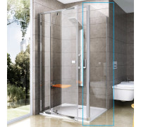 Душевая стенка RAVAK Pivot PPS-100 100 см профиль белый витраж Transparent 90GA0100Z1