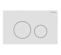 Клавиша смыва Geberit Sigma40 для двойного смыва круглая белый матовый 115.628.JT.1