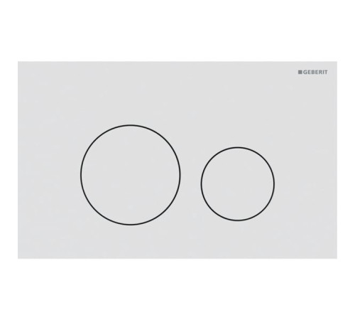 Клавиша смыва Geberit Sigma40 для двойного смыва круглая белый матовый 115.628.JT.1