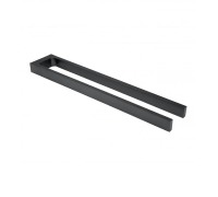 Полотенцедержатель двойной KEUCO EDITION 11 неповоротный 450 мм хром черный шлифованный 11118130000