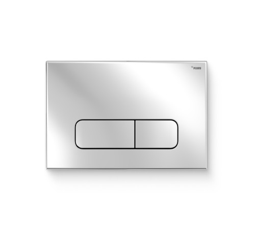 Кнопка смыва REHAU NOVA ELLIPSE 001 пластик хром глянцевый 521893