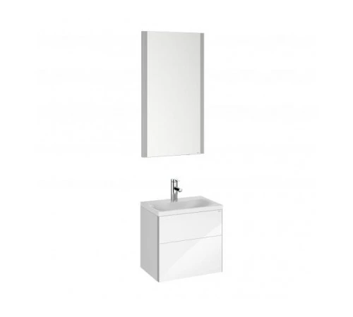 Комплект мебели для ванной KEUCO ROYAL REFLEX.2 №3 тумба петли слева, умывальник, зеркало 39601211101
