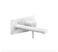 Смеситель для раковины Nobili LIVE настенный матовый белый LV00498/1WM