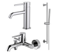 Набор смесителей 3 в 1 Aquanet Европа AQ1330CR (AQ1310CR+AQ1340CR+AQ2012CR) AQ1330CR