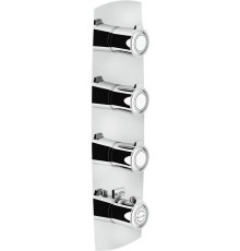 Смеситель термостатический для ванны TopZero Sofi 3 выхода внешняя часть SI98103CR