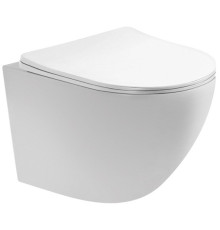 Унитаз подвесной безободковый Aquanet Европа 490x360x320 мм с сиденьем микролифт AQ1900-00