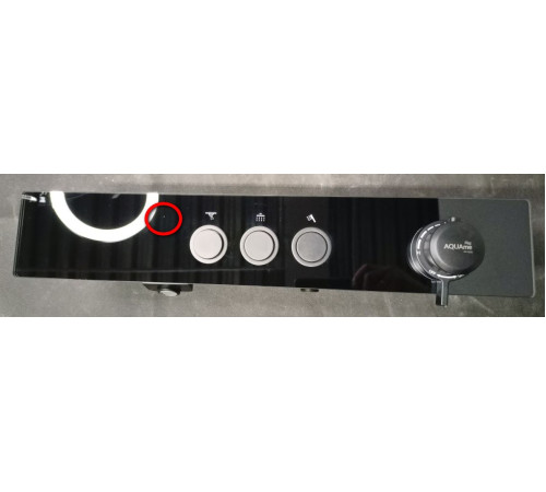 Душевая система с термостатом AQUAMET AQM8005B Ø225/130 мм черный AQM8005B