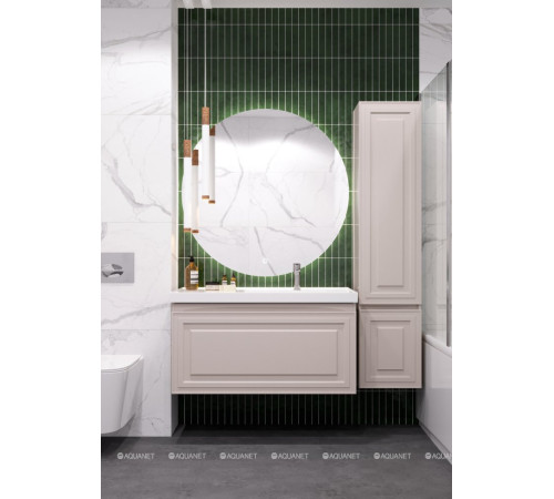 Тумба под раковину Aquanet Агата 100 1 ящик бежевый 00345489