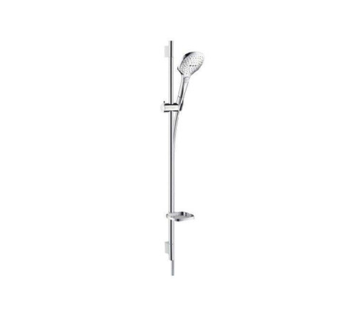 Душевой гарнитур Hansgrohe Raindance Select E 120 3jet со штангой 900 мм белый/хром 26621400
