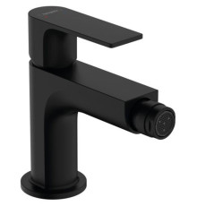 Смеситель для биде Hansgrohe Rebris E однорычажный со сливным гарнитуром матовый черный 72211670