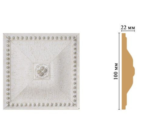 Вставка декоративная Decomaster D209-42 100x100x22 мм D209-42