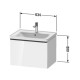 Тумба с раковиной Duravit D-Neo 634x452x440 мм подвесная белый матовый 2367650000/DE425401818