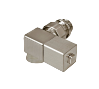 Вентиль вертикального подключения SR Rubinetterie Esedra 1/2 левый никель матовый 0607-1500NS00