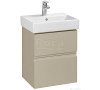 Тумба под раковину Roca Oleta подвесная 2 ящика 460x548x374 мм капучино матовый A857638515