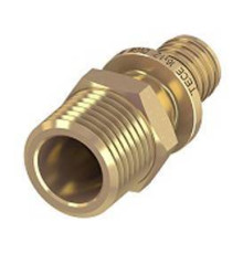 Соединение прямое с ниппелем TECE TECEspring AX 20х3/4 латунь 765504S
