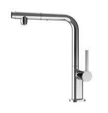 Смеситель для кухни AQUAme Cucina с выдвижным L-изливом и каналом фильтра AQM9903CR