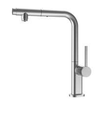 Смеситель для кухни AQUAme Cucina с выдвижным L-изливом и каналом фильтра AQM9903BN