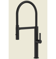 Смеситель для кухни AQUAme Cucina с гибким изливом черный матовый AQM9904MB