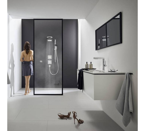 Смеситель для раковины Hansgrohe Finoris на 1 отверстие с донным клапаном Push-Open хром 76063000