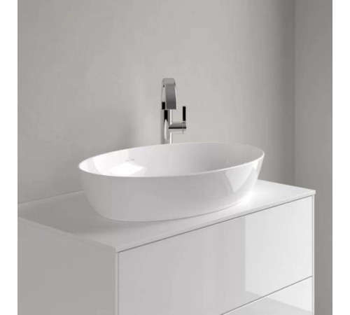 Раковина накладная Villeroy & Boch Artis 61х41 см TitanCeram альпийский белый 41986101