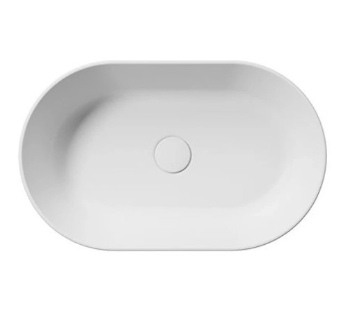 Раковина накладная GSI KUBE X 945809 600х370 мм белый матовый 945809