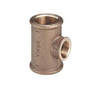 Тройник бронзовый Viega 3/4x1/2x3/4 ВВВ переходной 264468