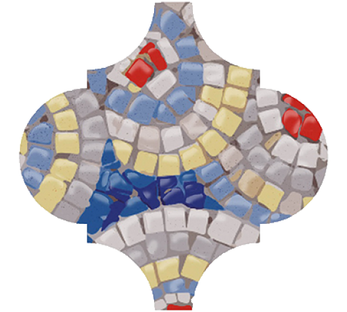 Декор Kerama Marazzi Арабески Майолика Гауди 6.5х6.5 см OP/A172/65000