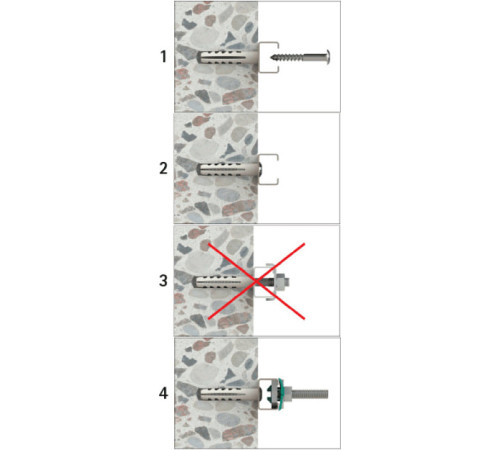 Шуруп Walraven BIS RapidRail Torx TX30 6x40 мм 61843640