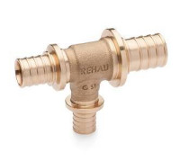 Тройник REHAU RAUTITAN RX 32-25-25 бронза 13777461001