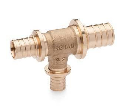 Тройник REHAU RAUTITAN RX 32-25-25 бронза 13777461001