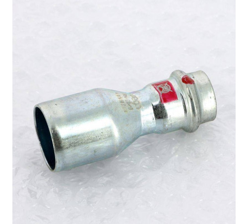 Муфта-вставка пресс из оцинкованной стали Viega Prestabo 28х18 мм 558536