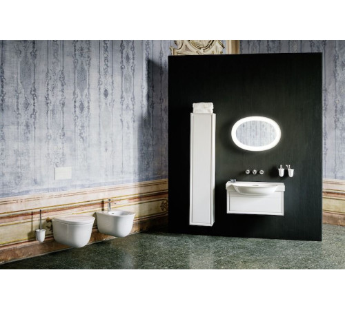 Смеситель для биде Laufen New Classic фиксированный излив 110 мм донный клапан хром 3.4185.1.004.111.1