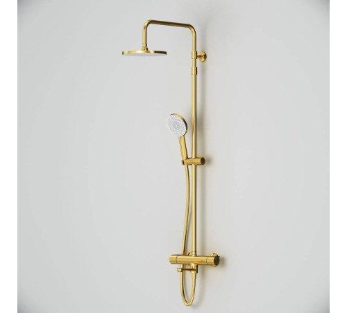 Душевая система AM.PM X-Joy с термостатом золото F0785A599