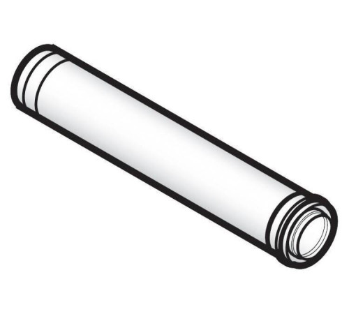 Удлинение дымохода De Dietrich DY 127 80/125 мм длина 500 мм 84887527