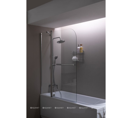 Шторка для ванны Aquanet SG-1200 150x120 см стекло 6 мм прозрачное SG-1200