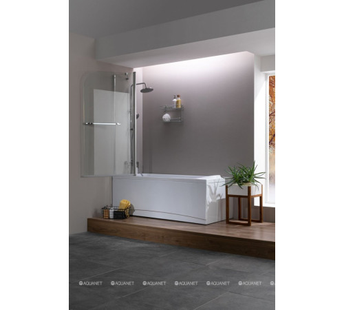 Шторка для ванны Aquanet SG-1200 150x120 см стекло 6 мм прозрачное SG-1200